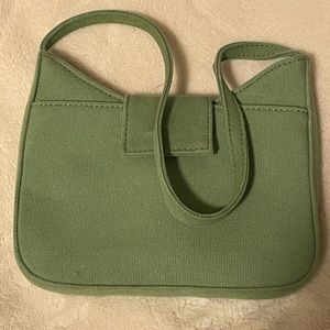 John Galt Green Canvas Purse